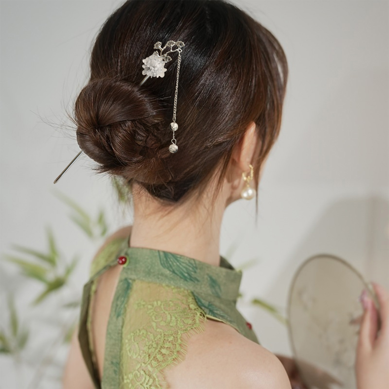 Supply Florist - Tusuk Konde Bunga Elegan, Jepit Rambut