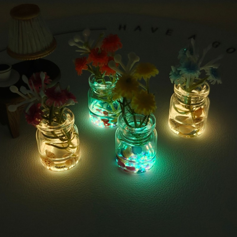 Set Vas Mini Kaca Bercahaya da - Florist Supply Vases ulasan dan harga