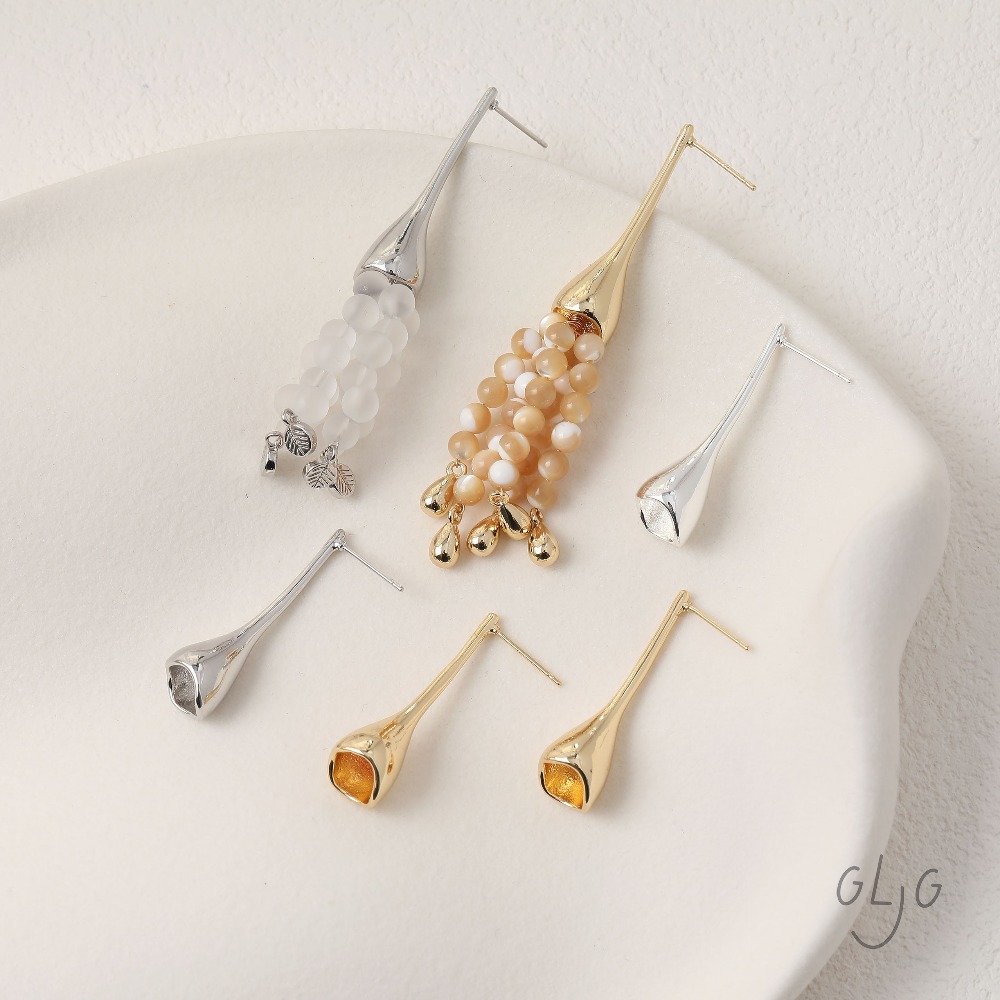 2PCS Anting Stud Bunga Tanduk  - Supply Florist ulasan dan harga