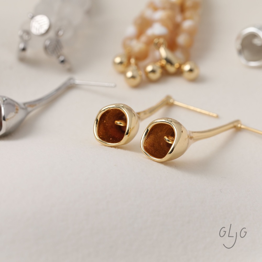 2PCS Anting Stud Bunga Tanduk  - Supply Florist ulasan dan harga