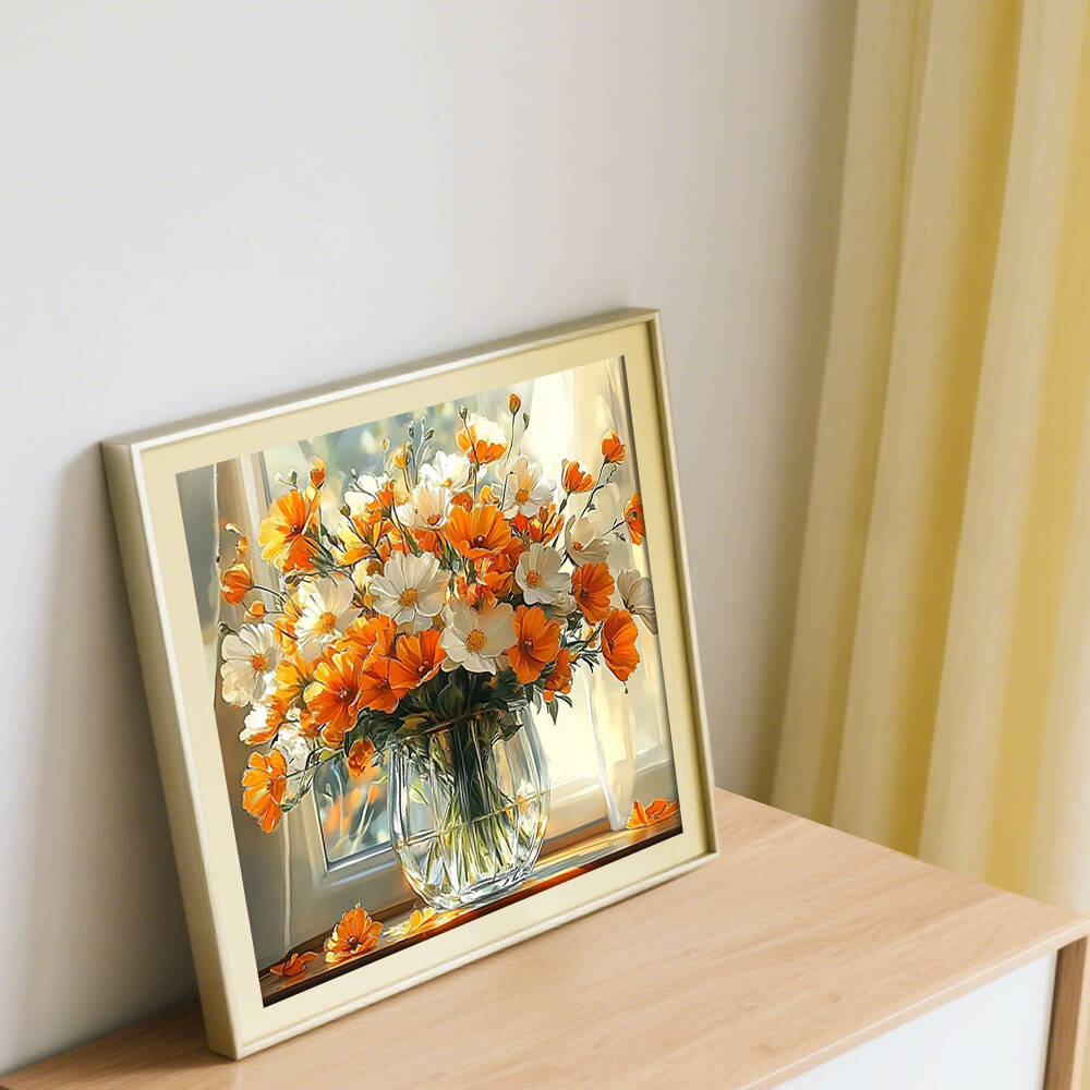 Kruistik hewan sapi DIY penuh  - Florist Supply Vases ulasan dan harga